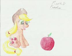 Size: 2177x1700 | Tagged: safe, artist:flukiercow, applejack, g4, traditional art