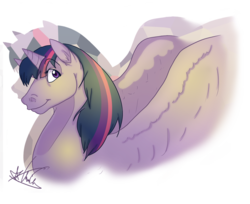 Size: 1280x1047 | Tagged: safe, artist:kiwi-heart, twilight sparkle, alicorn, horse, pony, g4, female, mare, twilight sparkle (alicorn)