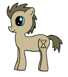 Size: 424x482 | Tagged: safe, artist:maggie-x-awesomeness, doctor whooves, time turner, earth pony, pony, g4, male, solo