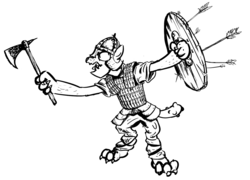 Size: 1280x920 | Tagged: safe, artist:derkrazykraut, diamond dog, armor, arrow, axe, helmet, shield