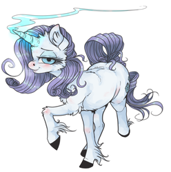 Size: 694x699 | Tagged: safe, artist:xenon, rarity, pony, g4, female, solo, unshorn fetlocks