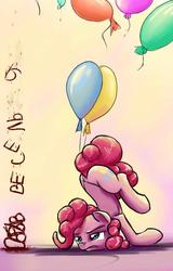 Size: 640x1000 | Tagged: safe, artist:keepare, pinkie pie, earth pony, pony, g4, balloon, female, solo