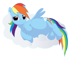 Size: 1280x1033 | Tagged: safe, artist:xniclord789x, edit, rainbow dash, pony, g4, backwards cutie mark, cloud, cute, dashabetes, female, momma dash, preggo dash, pregnant, simple background, solo, white background