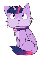 Size: 541x719 | Tagged: safe, artist:creepergirl303, twilight sparkle, alicorn, pony, g4, female, mare, twilight cat, twilight sparkle (alicorn)