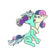 Size: 700x674 | Tagged: safe, alternate version, artist:taffy, bon bon, lyra heartstrings, sweetie drops, g4, angry, bon bon is not amused, book, conjoined, female, frown, fused, fusion, hilarious in hindsight, lesbian, looking at each other, lyra is not amused, lyrabon (fusion), mouth hold, multiple heads, ship:lyrabon, shipping, simple background, sitting, stuck together, together forever, transparent background, two heads, unamused, we have become one