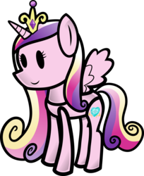 Size: 3000x3674 | Tagged: safe, artist:fineprint-mlp, princess cadance, alicorn, pony, g4, female, mare, my paper pony, paper mario, paper pony, simple background, solo, style emulation, super mario bros., transparent background