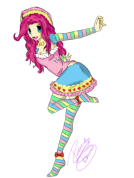 Size: 774x1032 | Tagged: safe, artist:xxxskyvarivaraxxx, pinkie pie, human, g4, humanized, solo