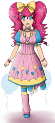 Size: 768x1704 | Tagged: safe, artist:naitmaerev2, pinkie pie, human, g4, female, humanized, lolita fashion, solo