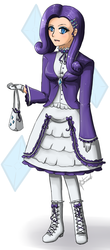 Size: 675x1541 | Tagged: safe, artist:naitmaerev2, rarity, human, g4, female, humanized, lolita fashion, solo