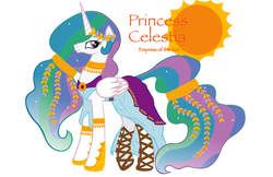 Size: 3400x2200 | Tagged: safe, artist:inkrose98, princess celestia, pony, g4, alternate hairstyle, clothes, dress, female, solo