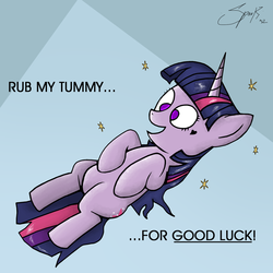 Size: 1599x1599 | Tagged: safe, artist:zsparkonequus, twilight sparkle, g4, bellyrubs, solo