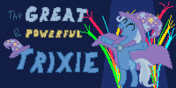 Size: 600x300 | Tagged: safe, artist:thylacore, trixie, g4, pixel art