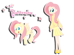 Size: 1024x768 | Tagged: safe, artist:pinkiepielovely, fluttershy, human, pegasus, pony, g4, clothes, female, human ponidox, humanized, mare, self paradox, self ponidox, simple background, skinny, skirt, sweater, sweatershy, thin, transparent background