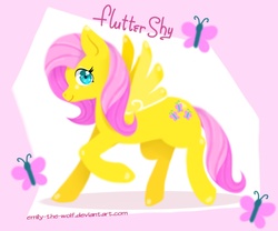 Size: 3000x2500 | Tagged: safe, artist:emily-the-wolf, fluttershy, pony, g4, female, solo