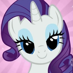 Size: 500x500 | Tagged: safe, rarity, pony, g4, bedroom eyes, reaction image, solo