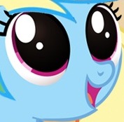 Size: 177x174 | Tagged: safe, rainbow dash, g4, cute, face, happy, lowres, reaction image