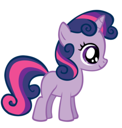 Size: 1476x1547 | Tagged: safe, artist:durpy, color edit, sweetie belle, twilight sparkle, pony, g4, female, filly, simple background, solo, transparent background, vector