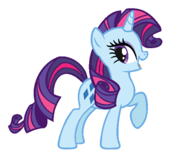 Size: 568x528 | Tagged: safe, artist:daisys-base-recolors, color edit, rarity, sparkler (g1), g4, recolor