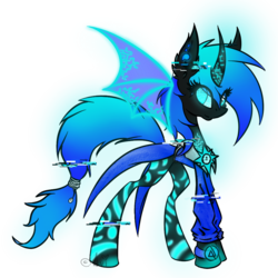 Size: 1000x1000 | Tagged: safe, artist:nebula-the-dark, oc, oc only, oc:alex way, pony, unicorn, artificial wings, augmented, bat wings, curved horn, horn, magic, magic wings, simple background, solo, transparent background, wings