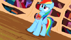 Size: 288x162 | Tagged: safe, edit, edited screencap, screencap, rainbow dash, pegasus, pony, g4, magical mystery cure, android 16, animated, cell, cell (dragon ball), death, dragon ball, dragon ball z, element of loyalty, female, final flash, mare, perfect cell