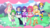 Size: 2699x1500 | Tagged: safe, artist:manouazumi, applejack, fluttershy, pinkie pie, rainbow dash, rarity, spike, twilight sparkle, g4, dark skin, horn, horned humanization, humanized, mane seven, mane six, winged humanization