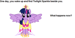 Size: 541x274 | Tagged: safe, twilight sparkle, g4, bronybait, question, text, twilight sparkle (alicorn)