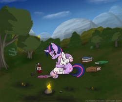 Size: 1800x1508 | Tagged: safe, artist:naterrang, sweetie belle, twilight sparkle, g4, hug, magic practice