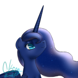 Size: 1500x1500 | Tagged: safe, artist:pinkie321pie, princess luna, pony, g4, female, simple background, solo