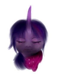 Size: 793x1000 | Tagged: safe, artist:sapplejack, twilight sparkle, g4, bust, portrait, simple background, solo, uncanny valley, white background