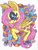 Size: 2480x3232 | Tagged: safe, artist:dolcisprinkles, fluttershy, butterfly, pegasus, pony, g4, big ears, colorful, female, heart eyes, solo, traditional art, wingding eyes