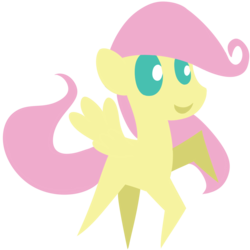 Size: 1000x1000 | Tagged: safe, artist:dragonfoorm, fluttershy, pony, g4, female, filly, pointy ponies, simple background, solo, transparent background, vector