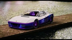 Size: 1280x711 | Tagged: safe, artist:shadowbolt240z, rarity, g4, car, ferrari, ferrari testarossa, ferrarity