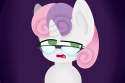 Size: 998x661 | Tagged: safe, artist:extradan, sweetie belle, g4, glasses