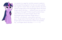 Size: 838x552 | Tagged: safe, twilight sparkle, g4, broadway, song, song reference