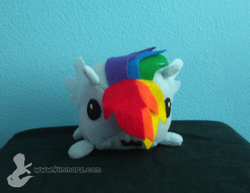 Size: 719x555 | Tagged: safe, artist:kimmorz, rainbow dash, g4, doll, irl, photo, plushie, toy