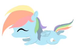 Size: 450x300 | Tagged: dead source, safe, artist:osirisanimus, rainbow dash, pegasus, pony, g4, chibi, eyes closed, female, mare, no mouth, simple background, solo, transparent background