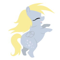 Size: 400x400 | Tagged: safe, artist:osirisanimus, derpy hooves, pegasus, pony, g4, chibi, chubby, female, mare