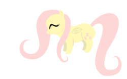 Size: 640x400 | Tagged: safe, artist:osirisanimus, fluttershy, g4, full body, side view, simple background, solo, transparent background