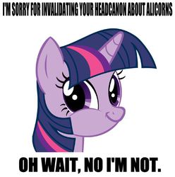 Size: 735x740 | Tagged: safe, twilight sparkle, g4, image macro, meta, text, twiface, twilight sparkle (alicorn)