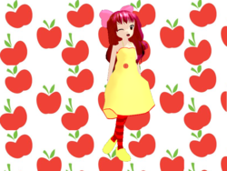 Size: 800x600 | Tagged: safe, artist:kawaiikitten111, apple bloom, human, g4, female, humanized, mmd, solo