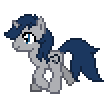 Size: 106x96 | Tagged: safe, artist:beckiergb, oc, oc only, oc:cereal velocity, pony, unicorn, animated, desktop ponies, pixel art, simple background, solo, transparent background, trotting
