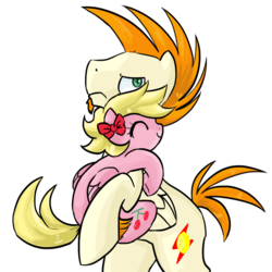 Size: 1750x1750 | Tagged: safe, artist:bigbuxart, oc, oc only, earth pony, pegasus, pony, annoyed, filly