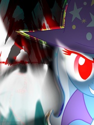 Size: 1822x2427 | Tagged: safe, artist:iflysna94, trixie, g4, glowing eyes, grin, smiling