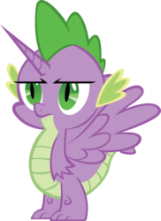 Size: 4377x6000 | Tagged: safe, artist:mrbarthalamul, spike, alicorn, pony, g4, absurd resolution, alicorn spike, alidragon, hilarious in hindsight, prince spike, simple background, transparent background, unamused, vector