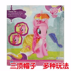Size: 700x700 | Tagged: safe, pinkie pie, pony, g4, chinese, clothes, comb, crystal empire, crystallized, dress, facebook, fashion style, female, gem, hat, toy, umbrella hat