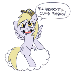 Size: 4745x4731 | Tagged: safe, artist:foxgirlkira, derpy hooves, pegasus, pony, g4, absurd resolution, cloud, female, mare, solo