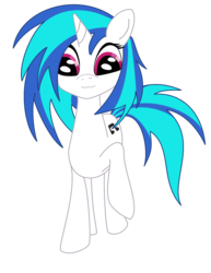 Size: 1408x1821 | Tagged: safe, artist:graphene, dj pon-3, vinyl scratch, pony, unicorn, g4, cutie mark, female, hooves, horn, looking at you, mare, simple background, solo, transparent background, vector