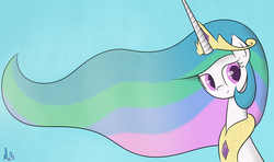 Size: 2945x1743 | Tagged: safe, artist:greseres, princess celestia, pony, g4, cute, cutelestia, female, solo