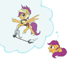 Size: 2544x2100 | Tagged: safe, artist:sukinorules, scootaloo, g4, armor, scooter