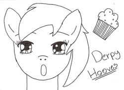 Size: 2336x1696 | Tagged: safe, artist:awesometilde8d, derpy hooves, pegasus, pony, g4, female, mare, underp